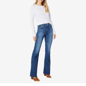 AG Adriano Goldschmied High Rise Alexis Boot in Point Sierra Frayed Hem Jeans